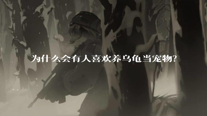 为什么会有人喜欢养乌龟当宠物？