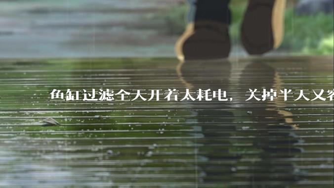 鱼缸过滤全天开着太耗电，关掉半天又容易水浑，有什么好办法？