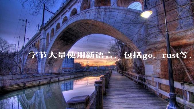 字节大量使用新语言，包括go，rust等，为什么阿里一直都抱着j***a不松手？